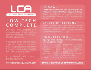 Low Tech aquarium Fertiliser