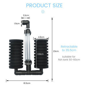 Air Sponge Filter Aquarium