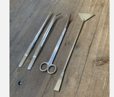 4 Piece Aquarium Aquascaping Tool Kit – Tweezers, Scissors & Substrate Spatula