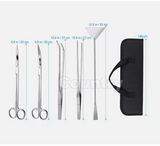 5 Piece Aquarium Aquascaping Tool Kit – Tweezers, Scissors & Substrate Spatula